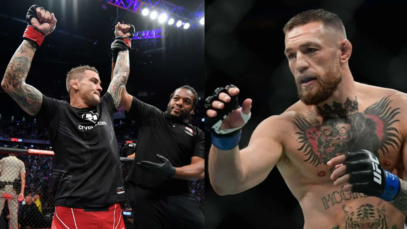 “There were a lot of excuses in the last one too,” Dustin Poirier responds to Conor McGregor’s post-fight comments after his win at UFC 264