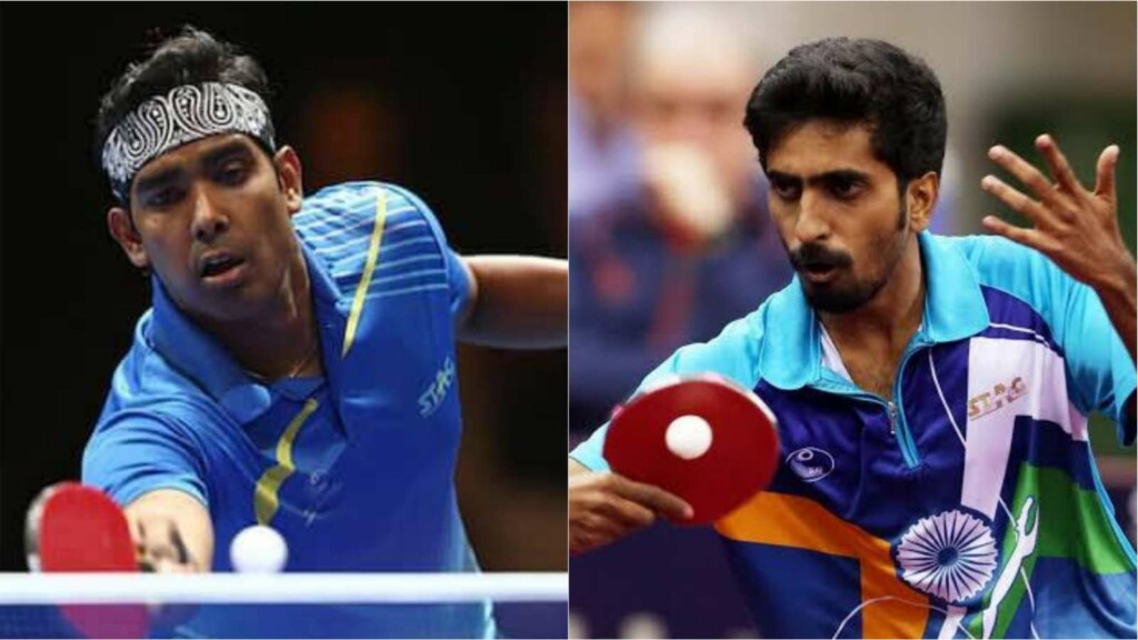 Sharath Kamal and G Sathiyan