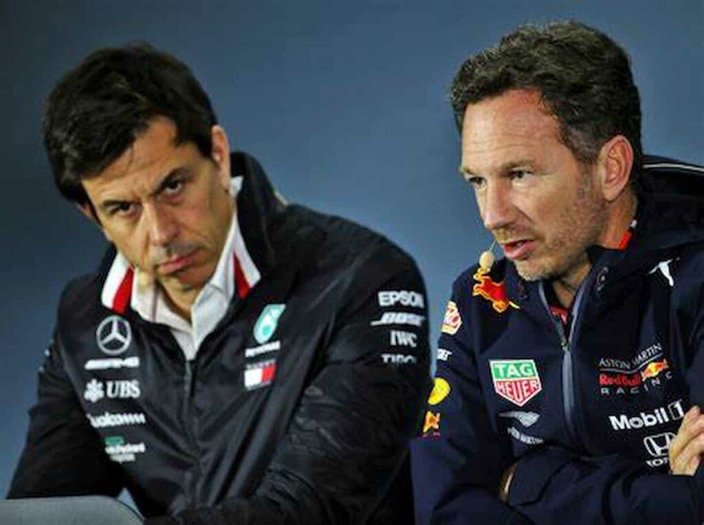 Toto Wolff and Christian Horner