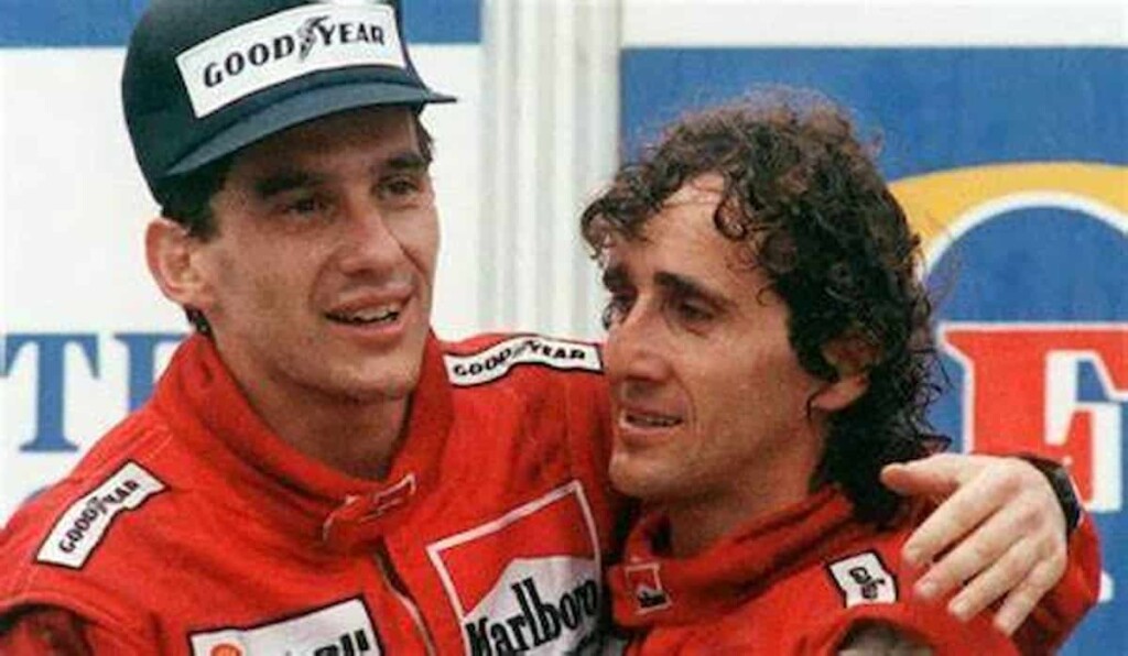 Alain Prost and Ayrton Senna