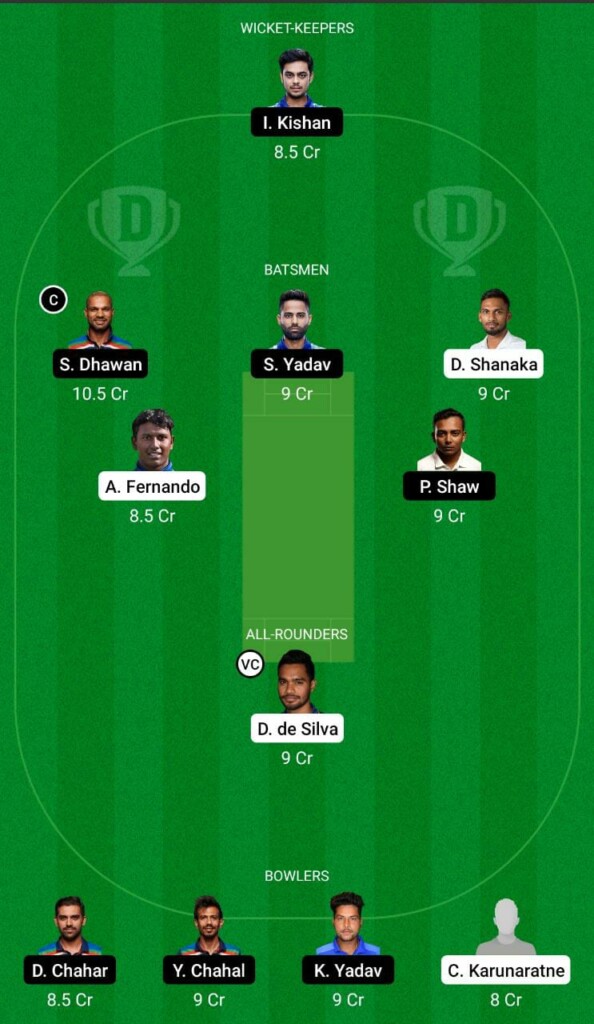 IND vs SL Dream11