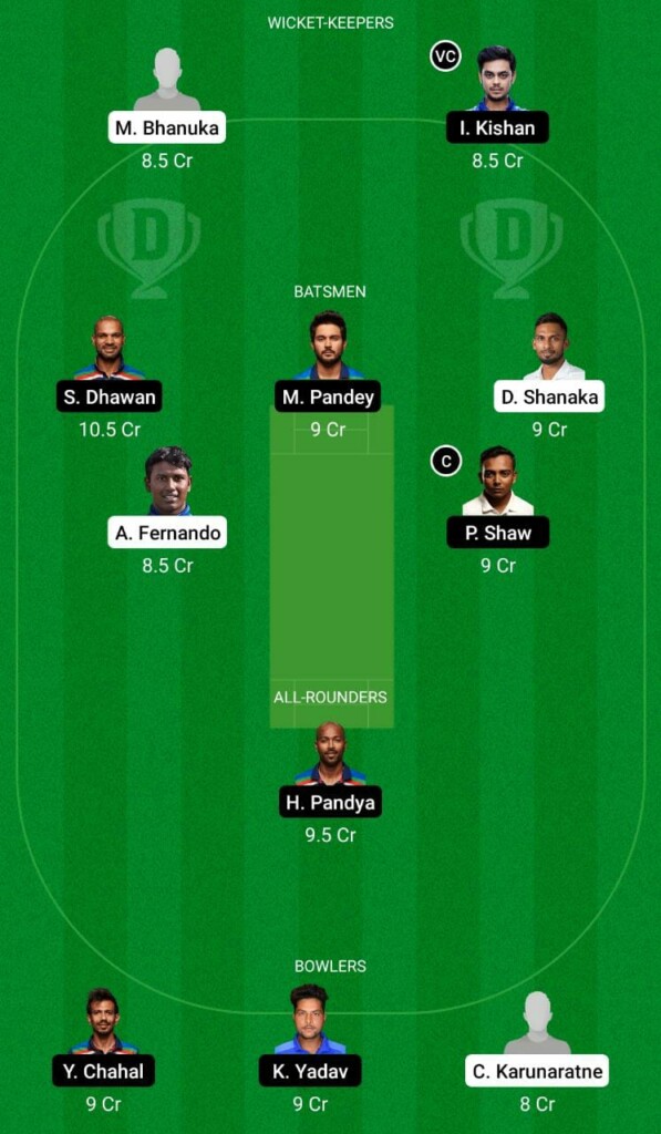 IND vs SL Dream11