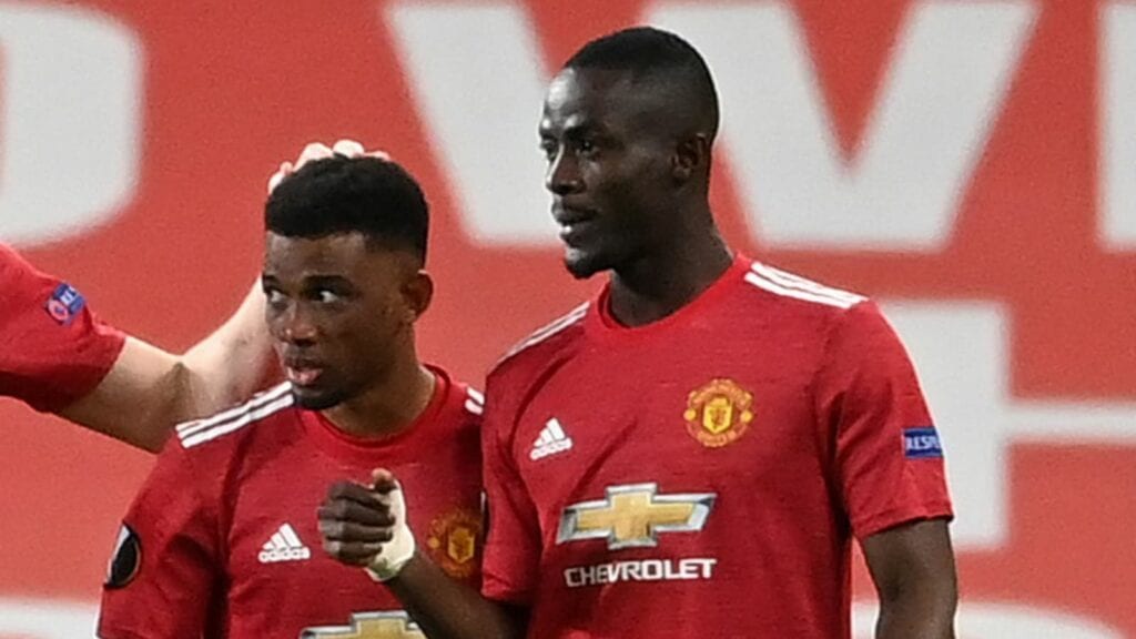 Amad Diallo and Bailly