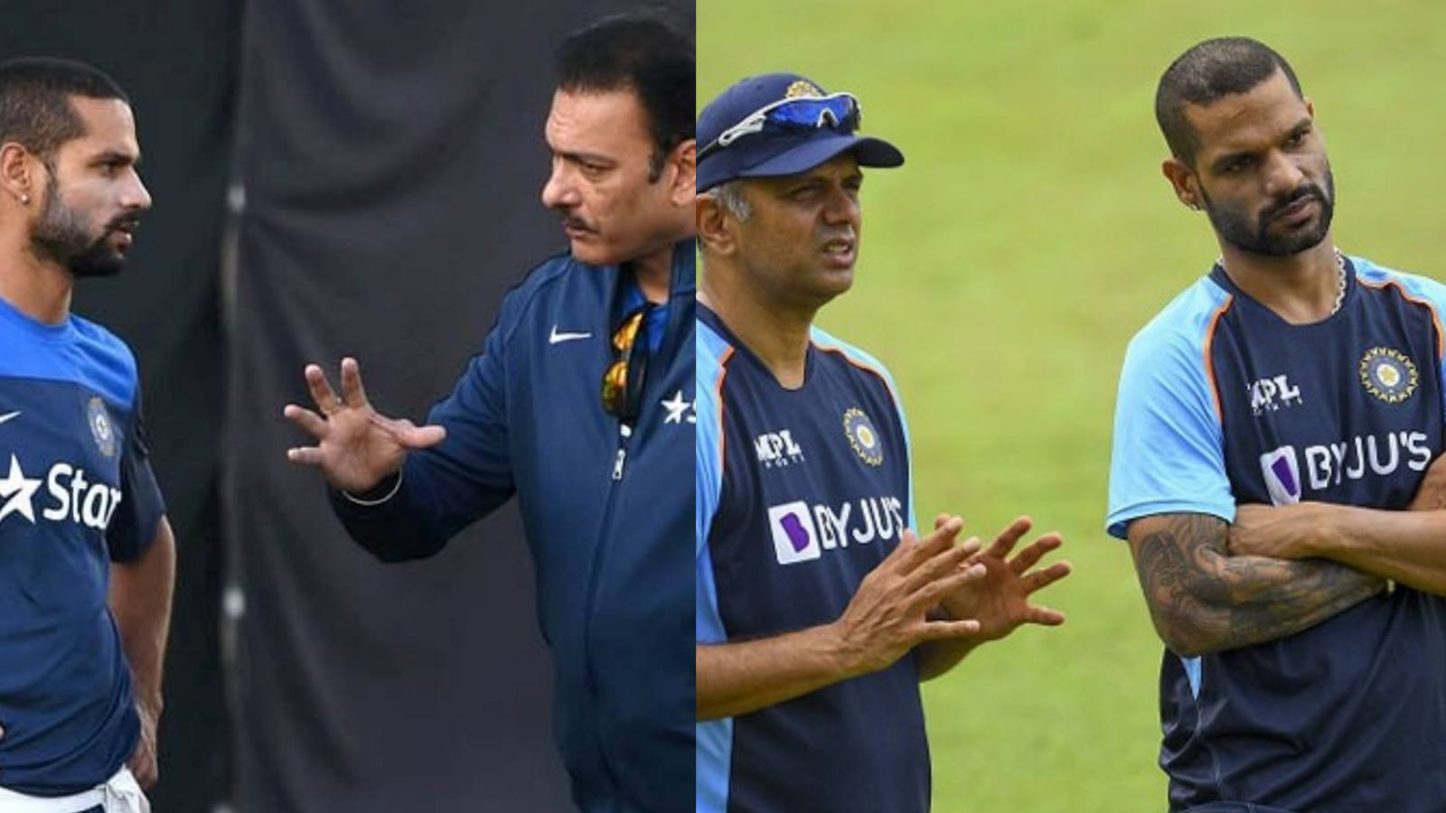 IND vs SL: Shikhar Dhawan draws the differentiation line between motivation styles of Ravi Shastri and Rahul Dravid