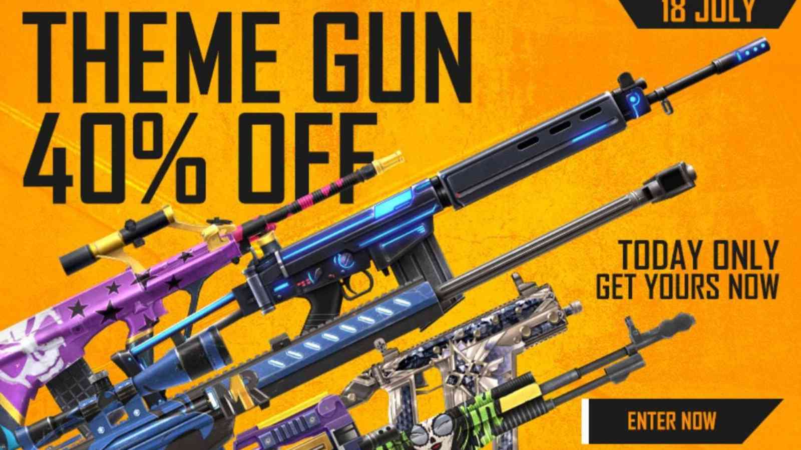 Free Fire Theme Gun Sale, 40% off in Free Fire Store: All you need to know!