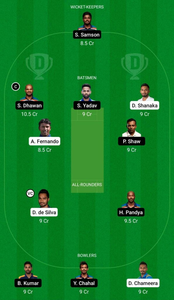 IND vs SL Dream11