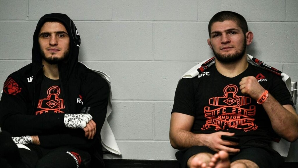 Islam Makhachev and Khabib Nurmagomedov