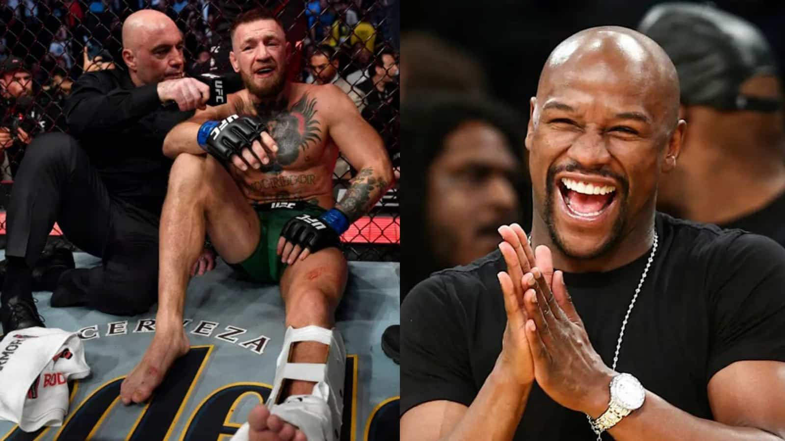 “Do the Stanky Leg,” Floyd Mayweather hilarious troll of Conor McGregor on Instagram after his injury mishap at UFC 264