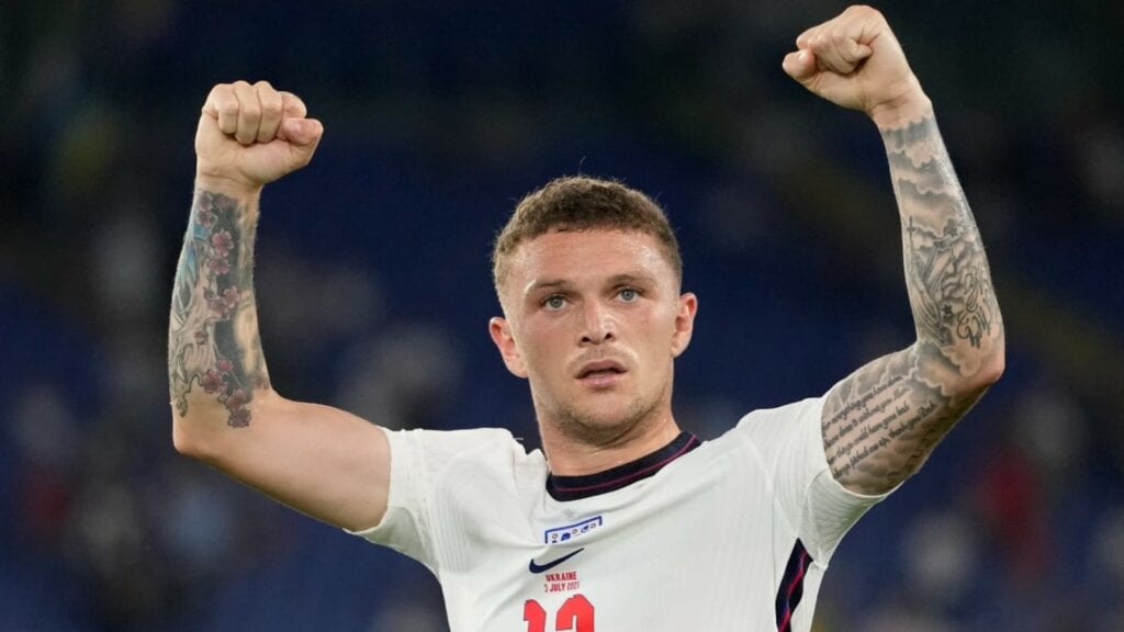 Kieran Trippier in action for England