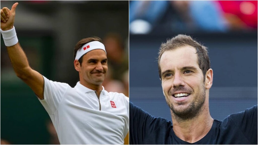 Roger Federer and Richard Gasquet