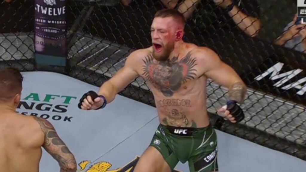 Conor McGregor UFC 264 ankle break