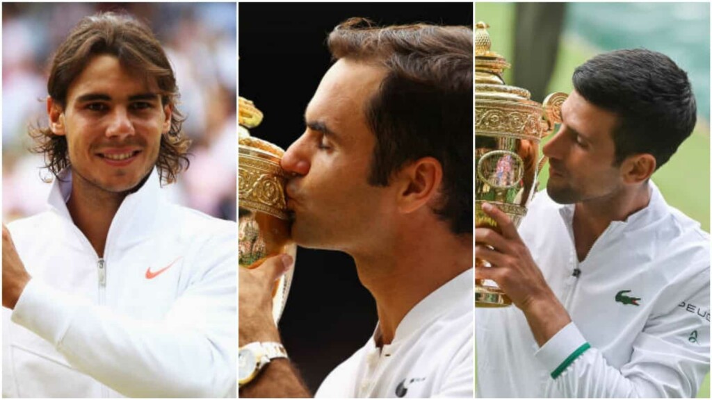 Rafael Nadal, Roger Federer and Novak Djokovic