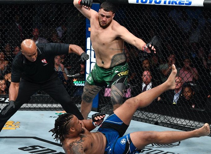 UFC 264: Tai Tuivasa knocks Greg Hardy out cold in the very first round