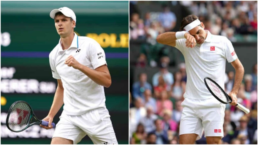 Hubert Hurkacz and Roger Federer