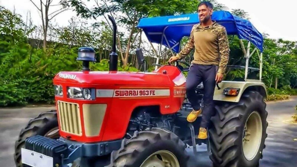 MS Dhoni Tractor