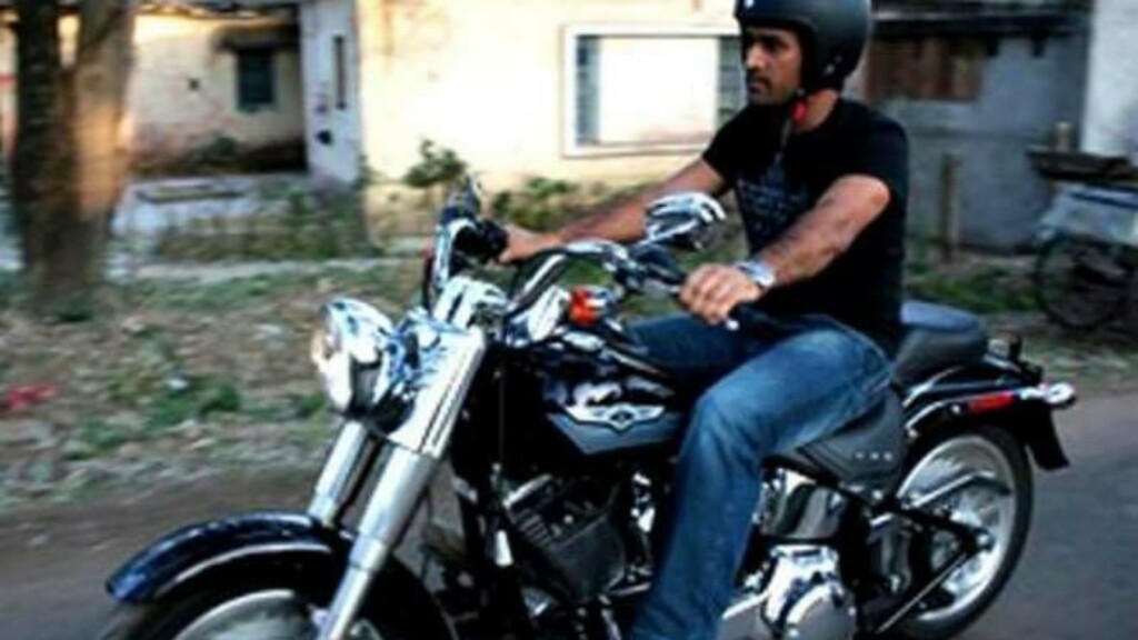 MS Dhoni Harley-Davidson Fatboy