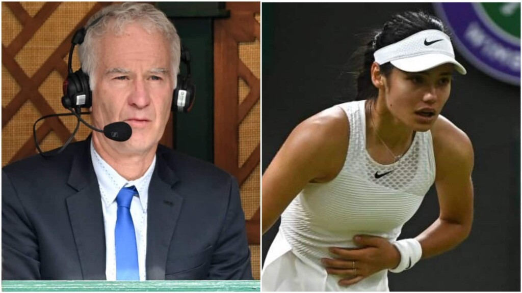 John McEnroe and Emma Raducanu