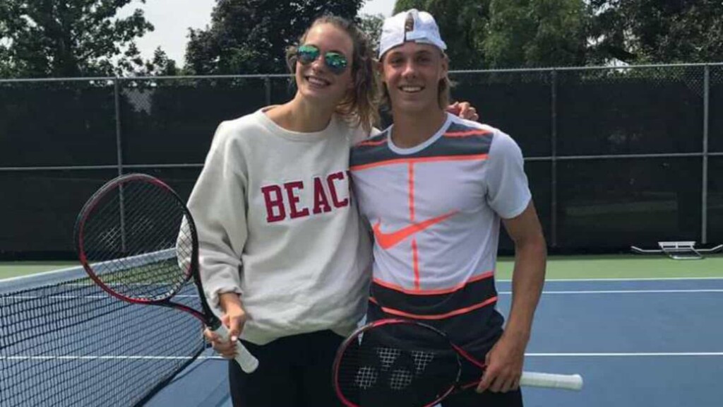 Denis Shapovalov and his girlfriend