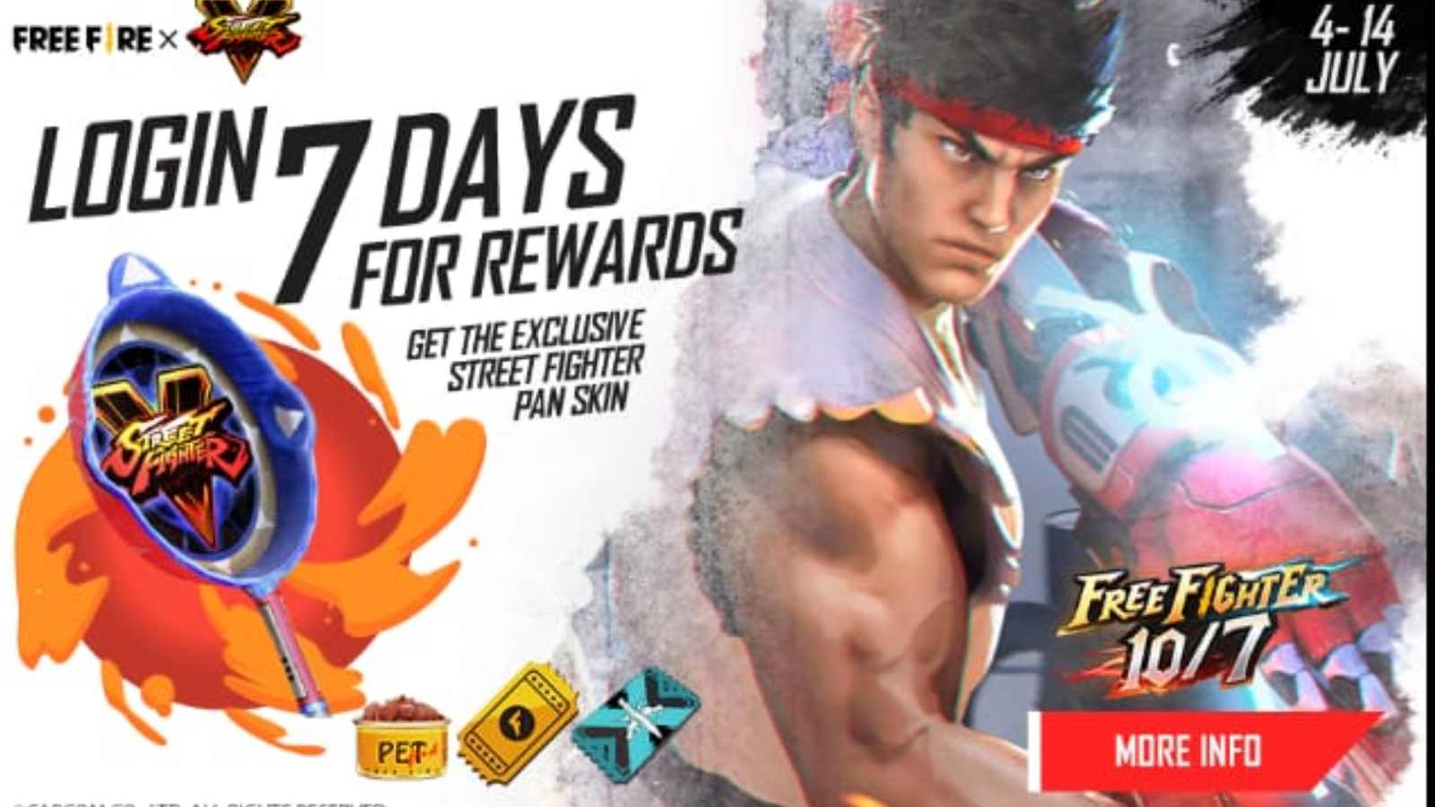 Free Fire Street Fighter Event: How to get exclusive pan skin for Free?