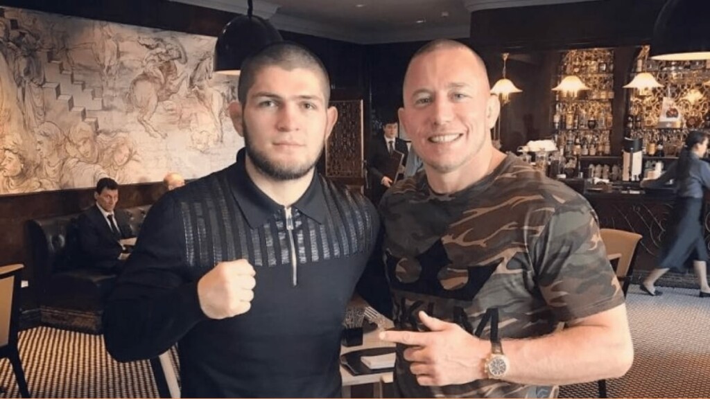 Khabib Nurmagomedov and Georges St-Pierre