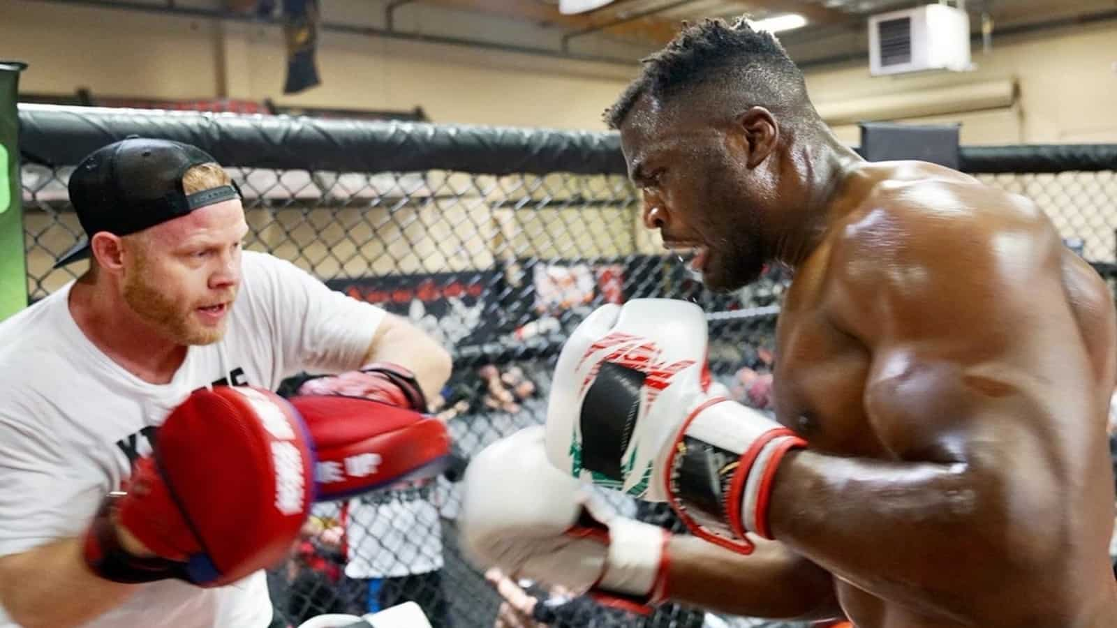 “There is a silver lining,” Francis Ngannou’s coach believes a fight with Jon Jones could make up for the  interim heavyweight title