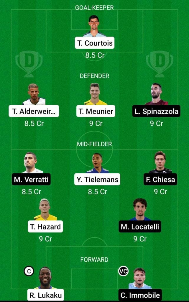 BEL vs ITA Dream11 Prediction