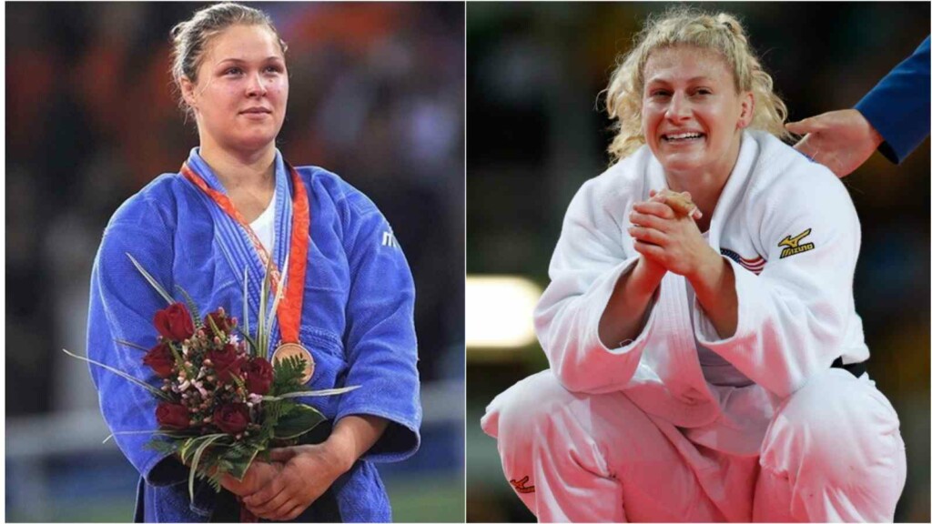 Kayla Harrison and Ronda Rouse