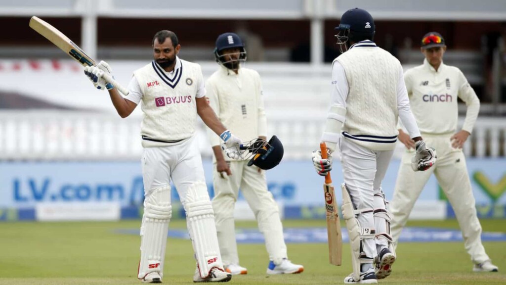 Shami and Bumrah batting Lords