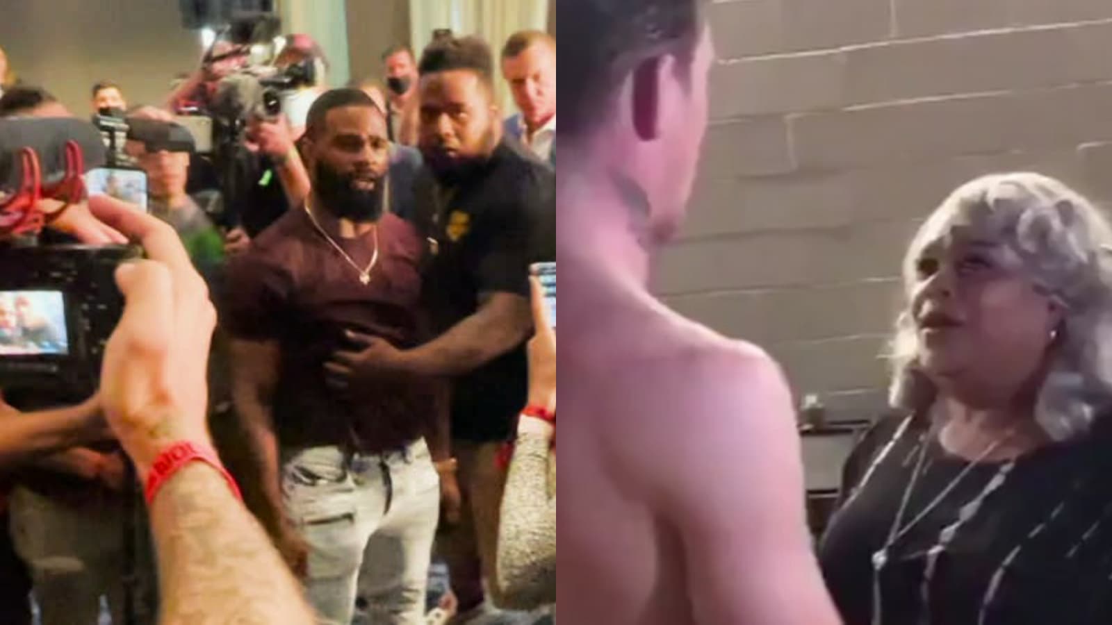 Darren Till, Michael Chiesa, and other MMA fighters react to Tyron Woodley’s mom being disrespected by Jake Paul’s crew