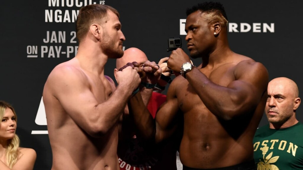 Stipe Miocic and Francis Ngannou