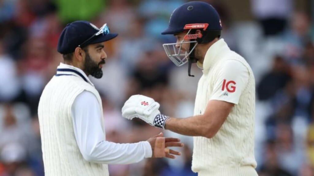 Virat Kohli and James Anderson