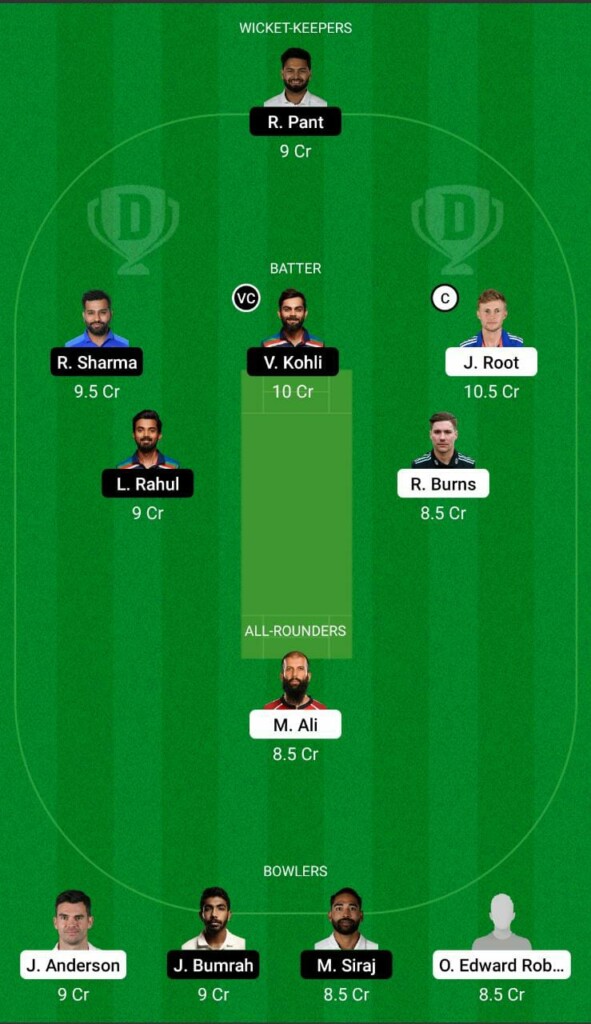 ENG vs IND Dream11