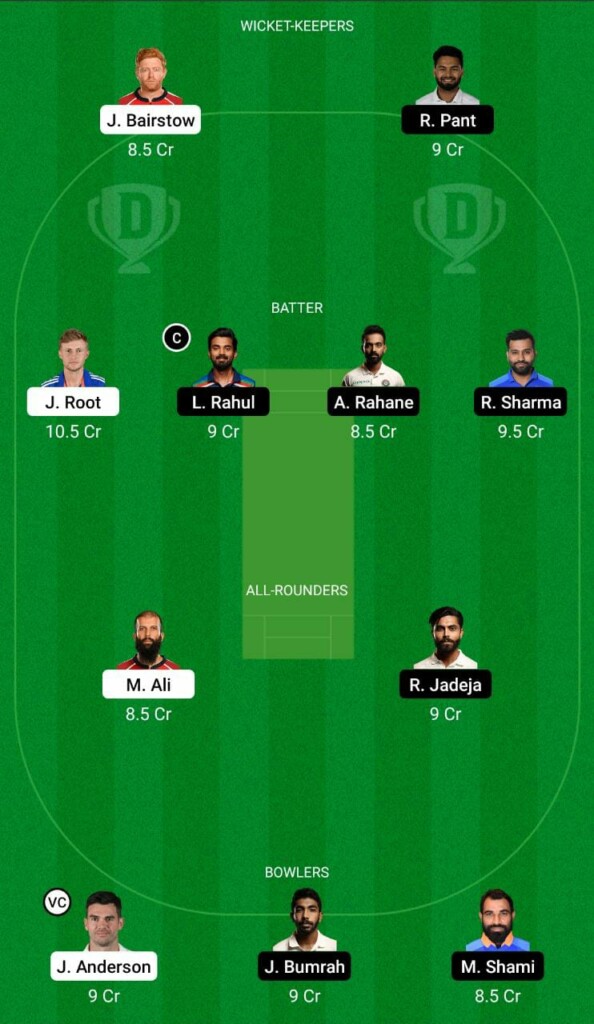 ENG vs IND Dream11