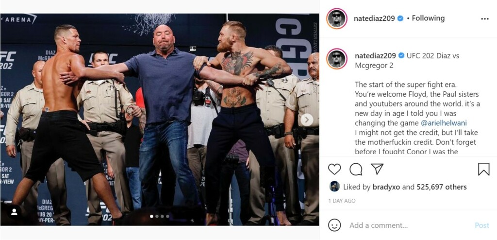 Nate Diaz Conor McGregor