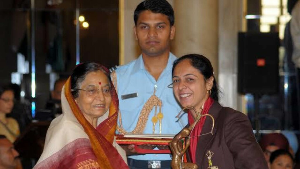 Parul Parmar presented with the Arjuna Award