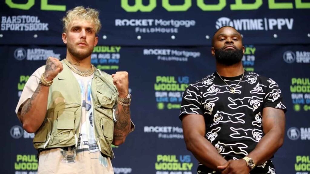 Jake Paul and Tyron Woodley