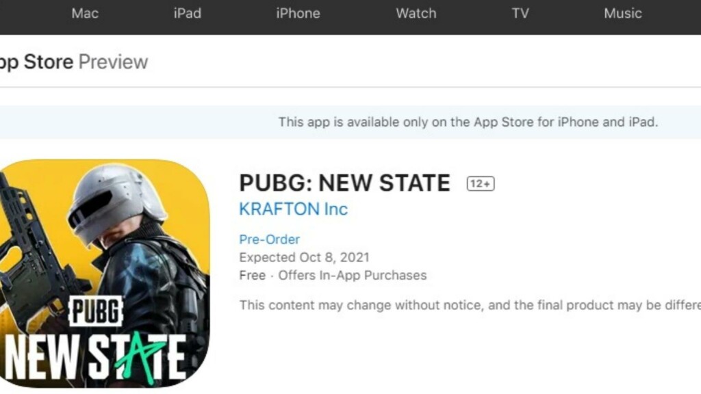 PUBG New State: Pre-registrations for iOS devices are now live