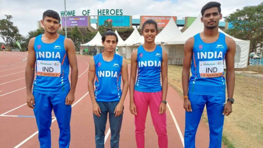 U20 Athletics World Championship: Indian mixed 4x400m relay team