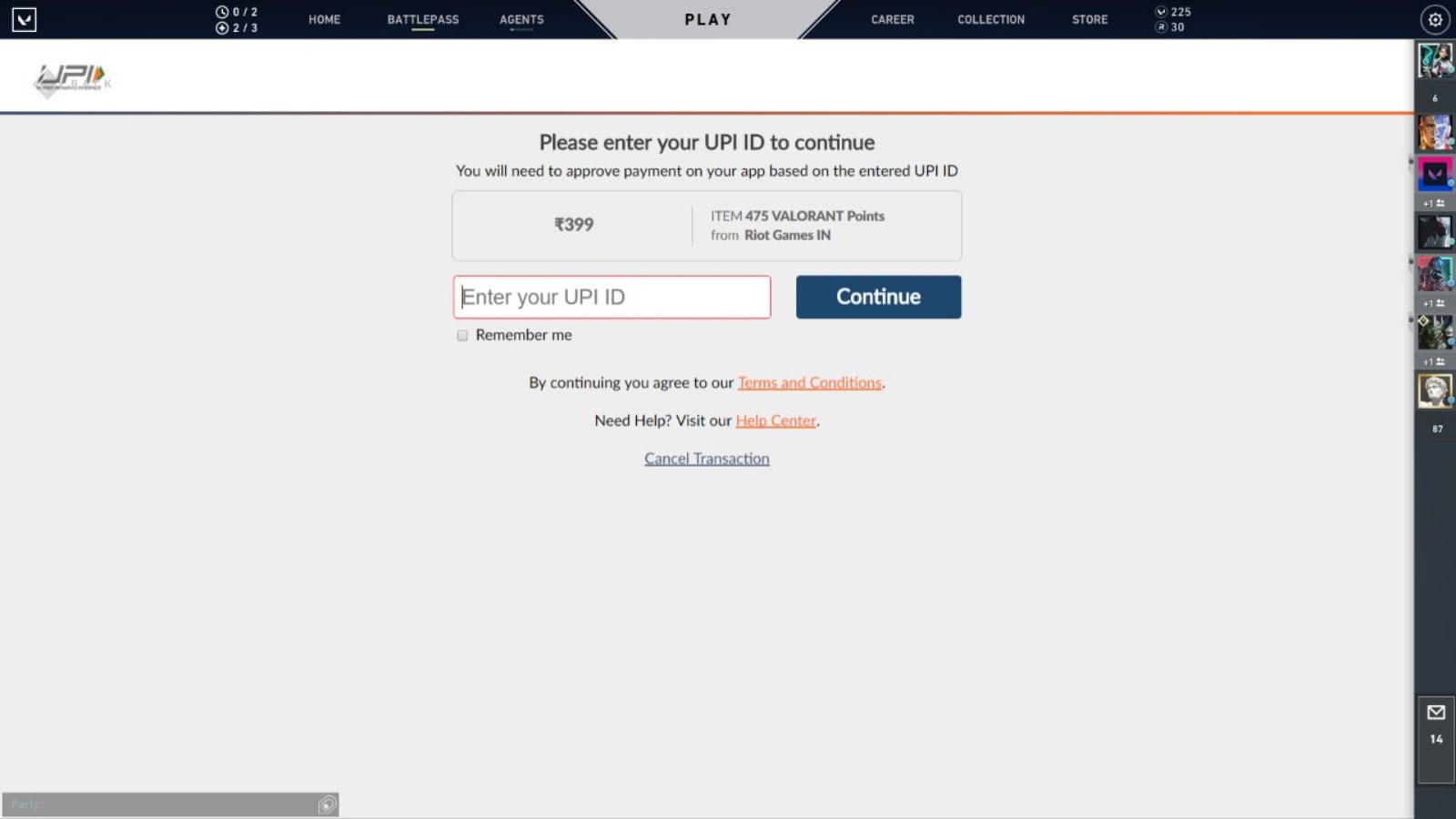 How to Buy Valorant Points Using UPI ID: New Payment Mode