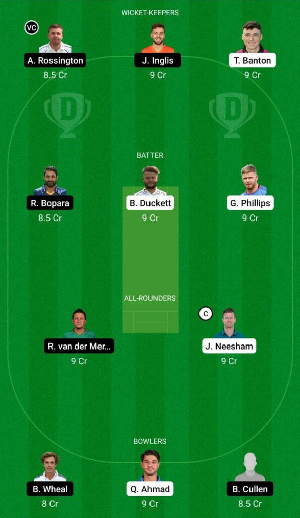 WEF vs LNS Dream11