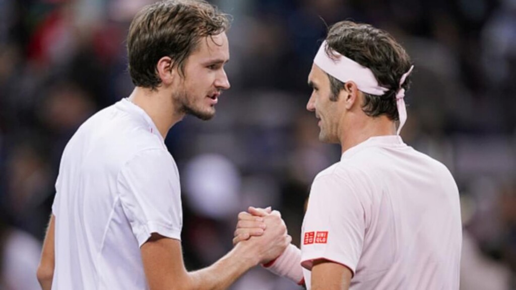 Daniil Medvedev and Roger Federer