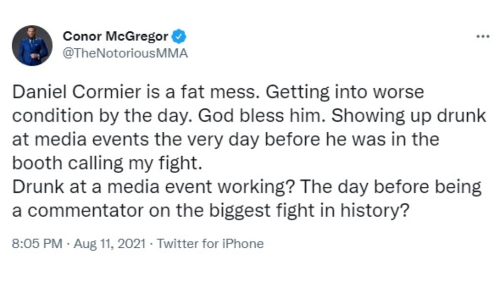 Conor McGregor Daniel Cormier