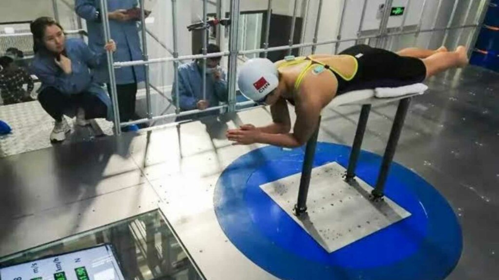 Swimming at Tokyo Olympics; High tech systems used by Chinese Swimmers