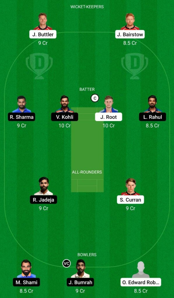 ENG vs IND Dream11