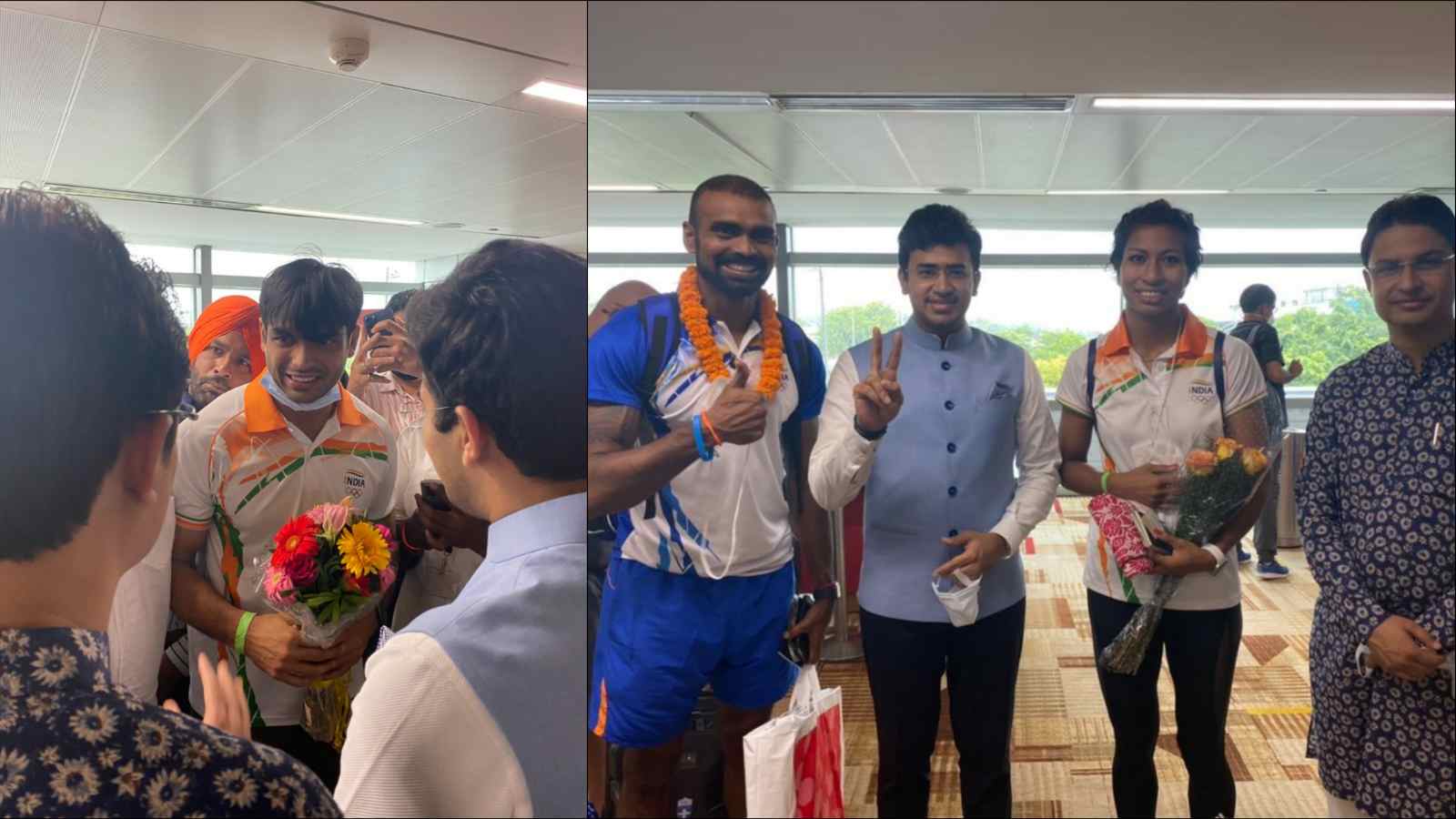 Tokyo Olympics: Medalists receive a hero’s reception as they land in India