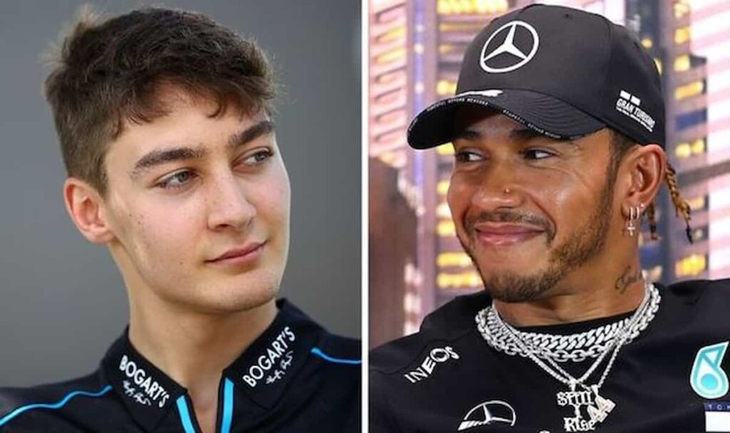 George Russell and Lewis Hamilton