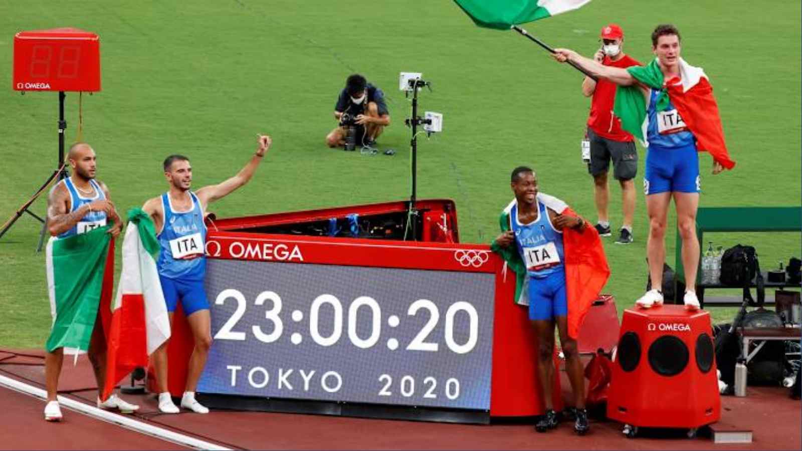 Tokyo Olympics Athletics: Italy win maiden men’s 4×100 relay gold medal by a whisker with national record-shattering effort