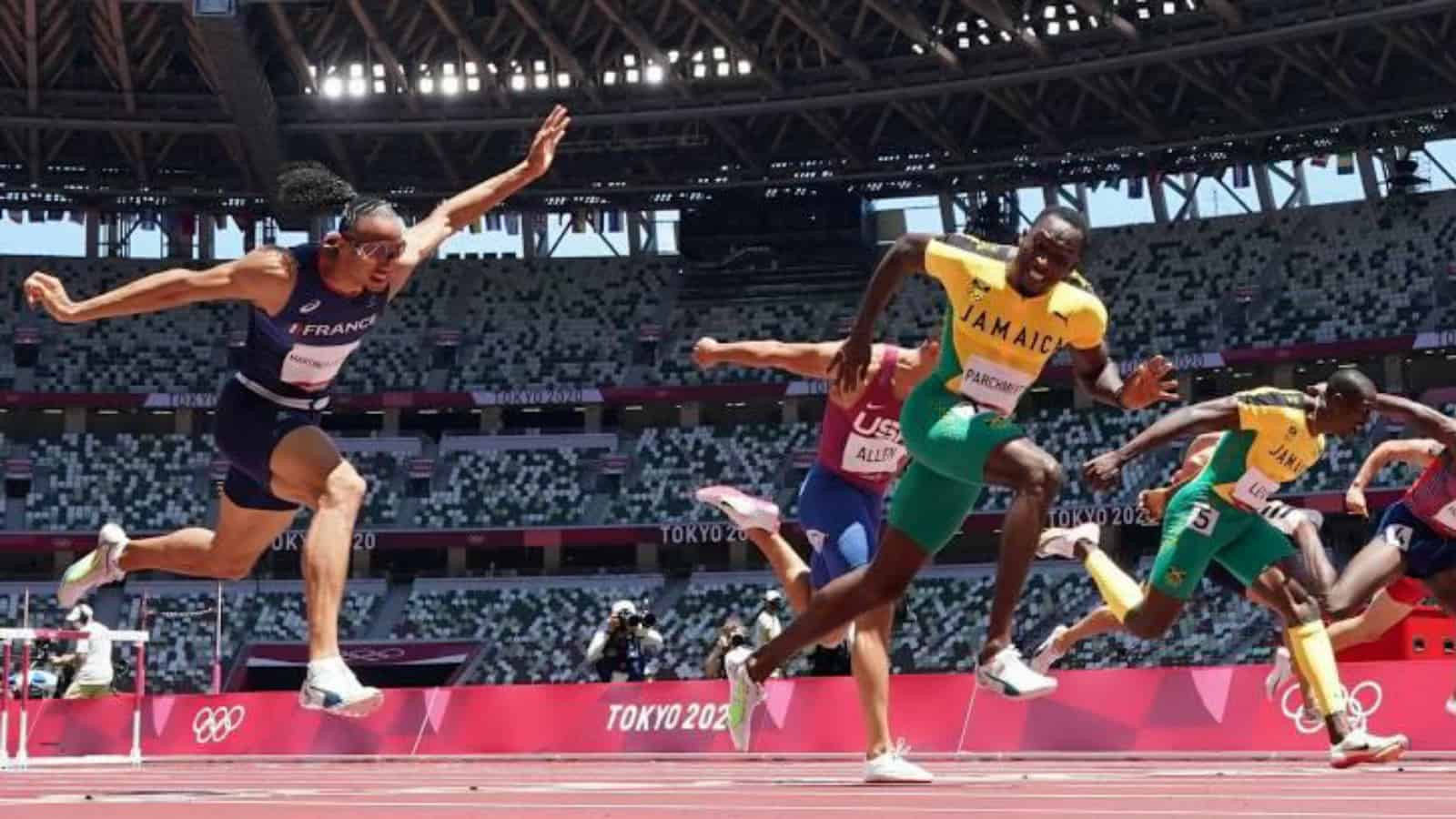 Men’s 110m Hurdles: Surprising Gold as Hansle Parchment edges Out Grant Holloway; Jamaica Secure Gold and Bronze