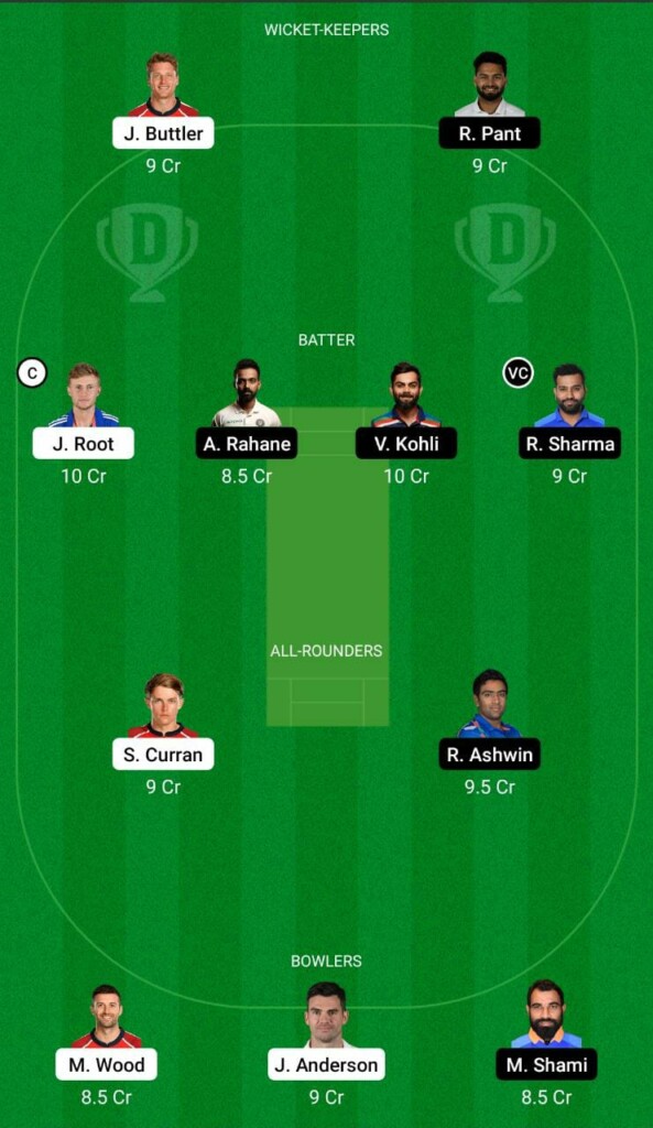 ENG vs IND Dream11