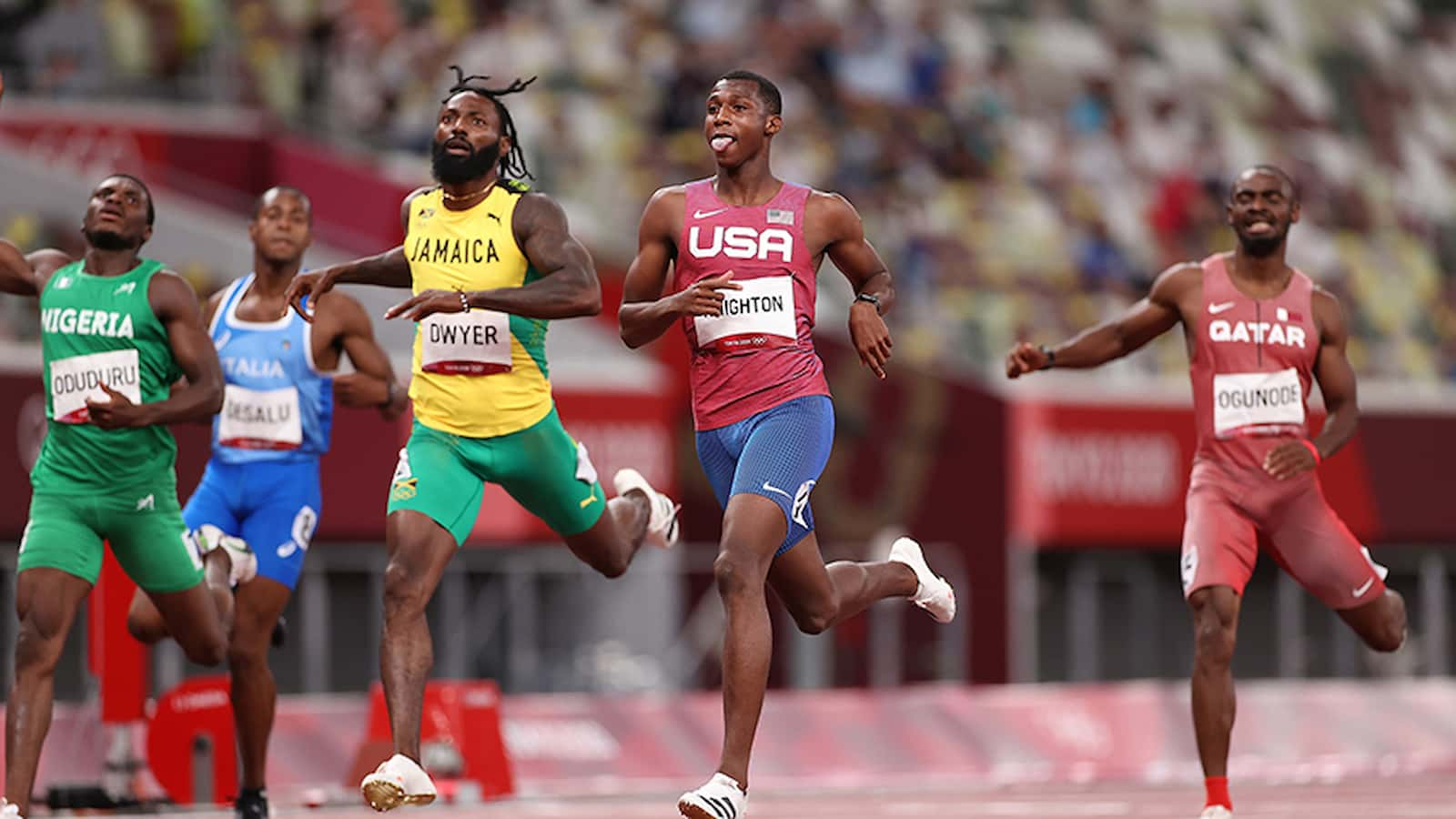 “He’s about to be even faster!”: 18-year-old sensation Erriyon Knighton defeats Olympian Noah Lyles at the Tom Jones Invitational Event